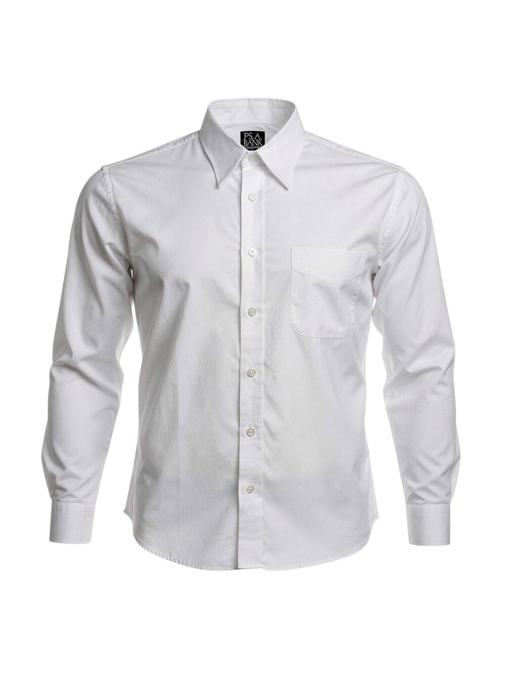 Jos A Bank Executive Collection Dress Shirt White 16.5 35 Men Long Sleeve Cotton